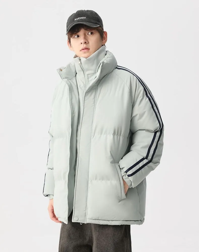 Cozy Relaxed-Fit Padded Puffer Jacket Perfect for Casual Outings