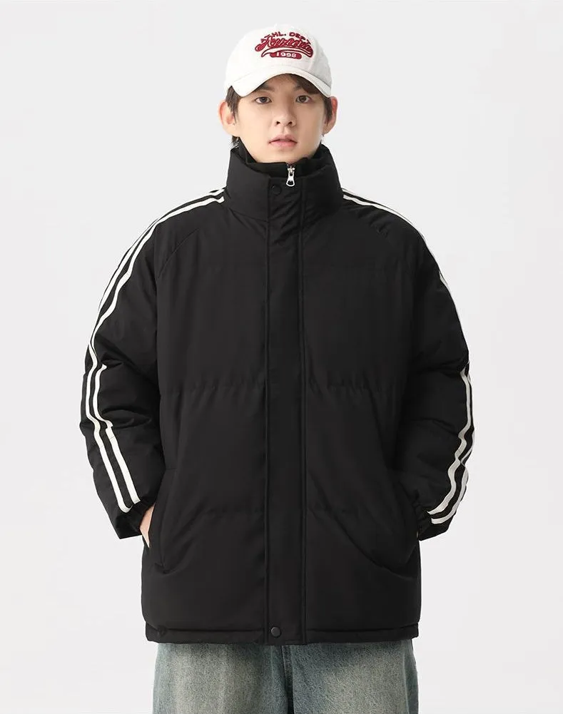 Cozy Relaxed-Fit Padded Puffer Jacket Perfect for Casual Outings
