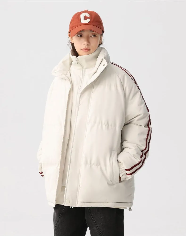 Cozy Relaxed-Fit Padded Puffer Jacket Perfect for Casual Outings
