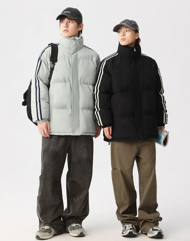 Cozy Relaxed-Fit Padded Puffer Jacket Perfect for Casual Outings