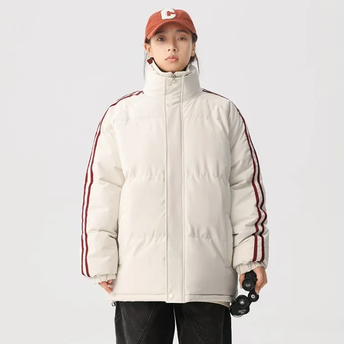 Cozy Relaxed-Fit Padded Puffer Jacket Perfect for Casual Outings