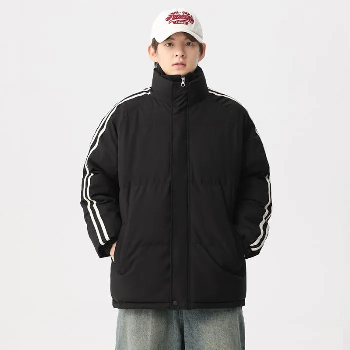 Cozy Relaxed-Fit Padded Puffer Jacket Perfect for Casual Outings