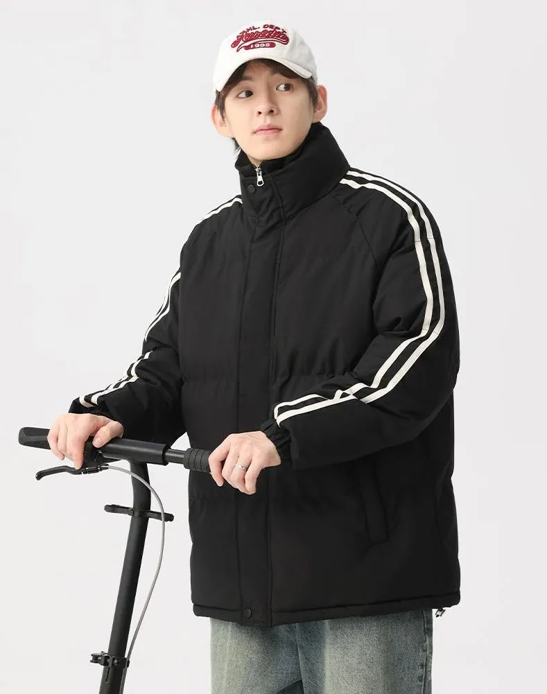 Cozy Relaxed-Fit Padded Puffer Jacket Perfect for Casual Outings