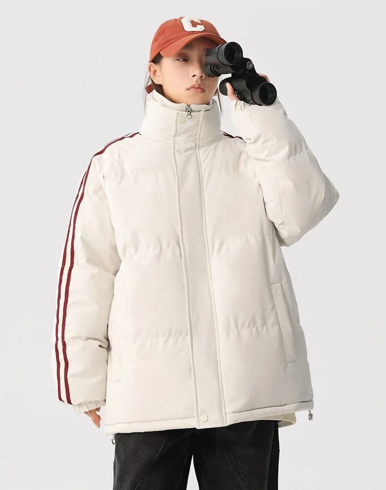 Cozy Relaxed-Fit Padded Puffer Jacket Perfect for Casual Outings