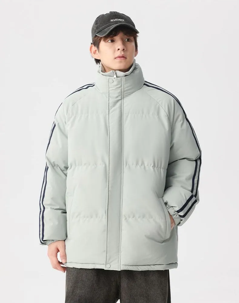 Cozy Relaxed-Fit Padded Puffer Jacket Perfect for Casual Outings