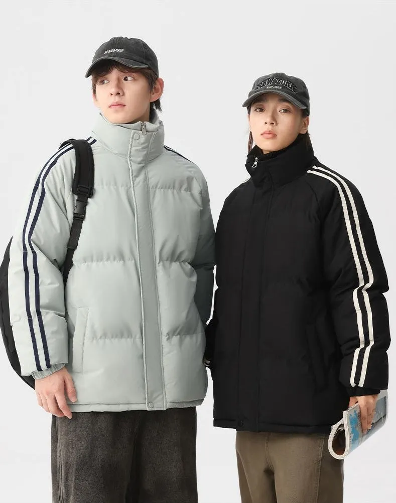 Cozy Relaxed-Fit Padded Puffer Jacket Perfect for Casual Outings