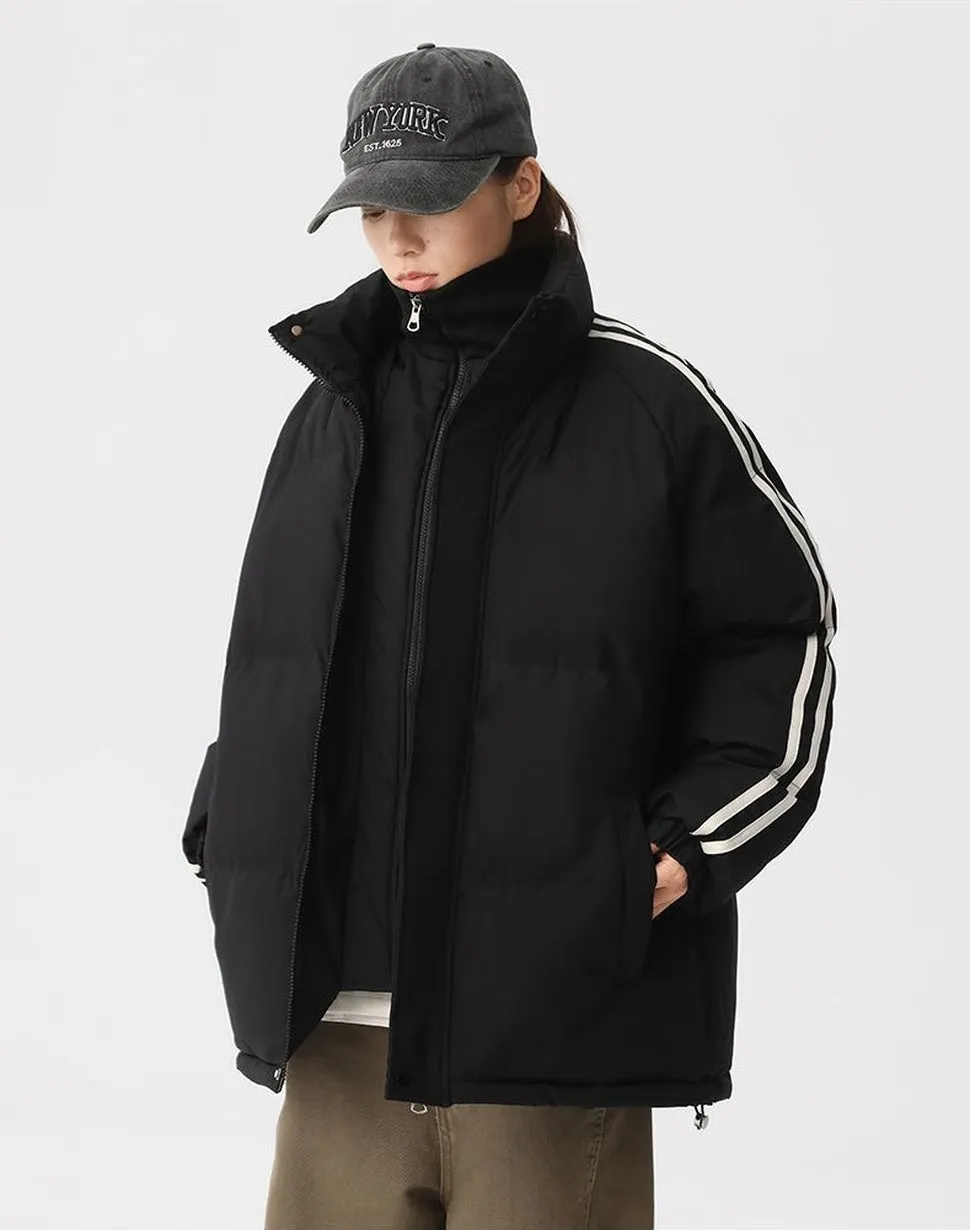 Cozy Relaxed-Fit Padded Puffer Jacket Perfect for Casual Outings