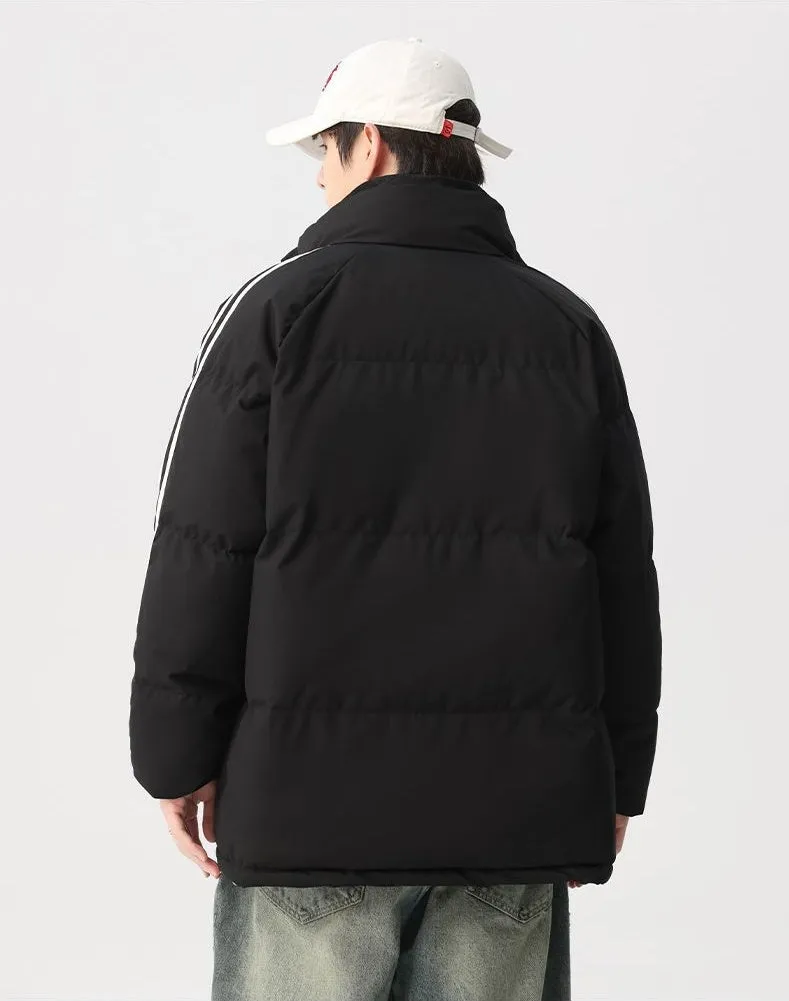 Cozy Relaxed-Fit Padded Puffer Jacket Perfect for Casual Outings