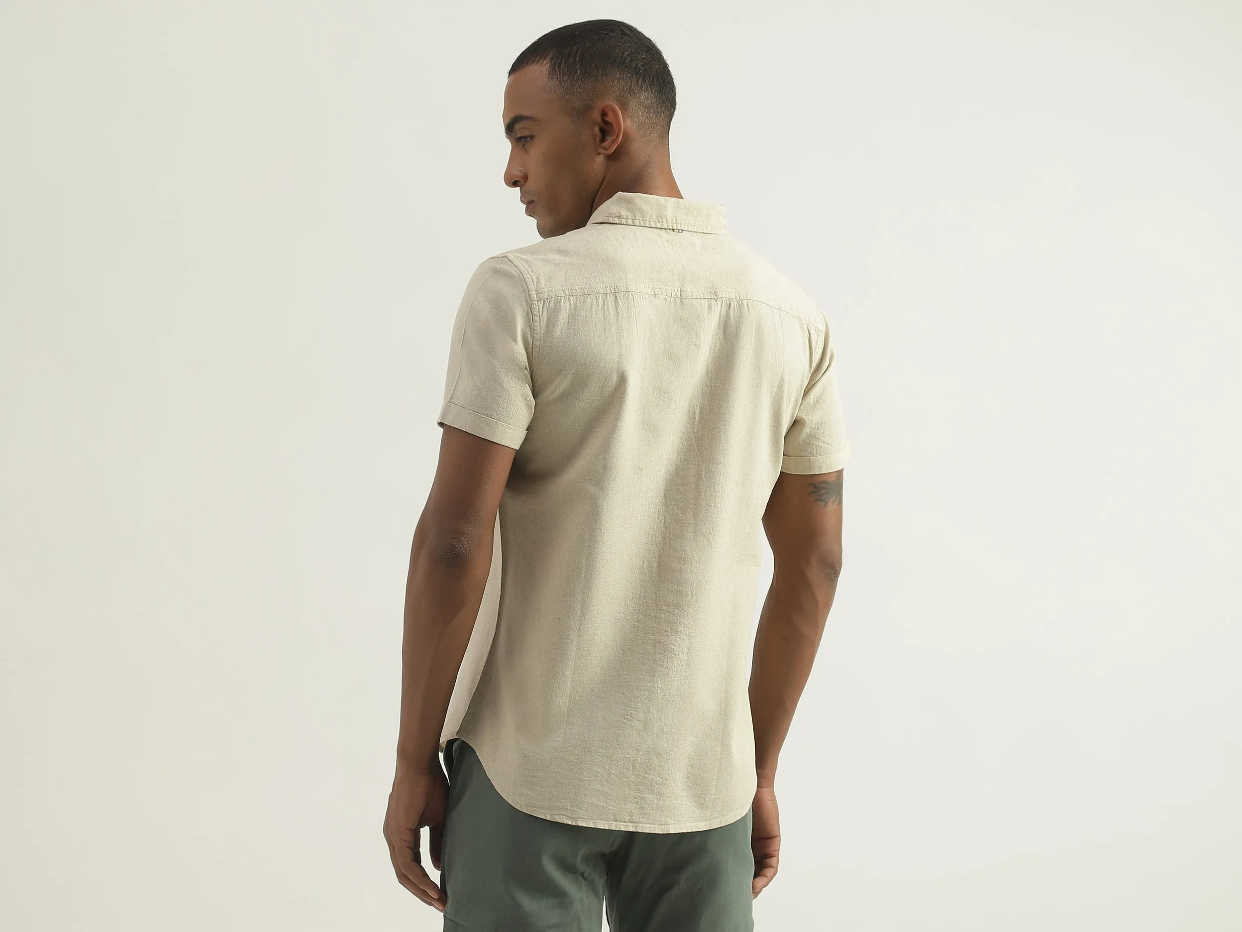 Cream Linen Shirt