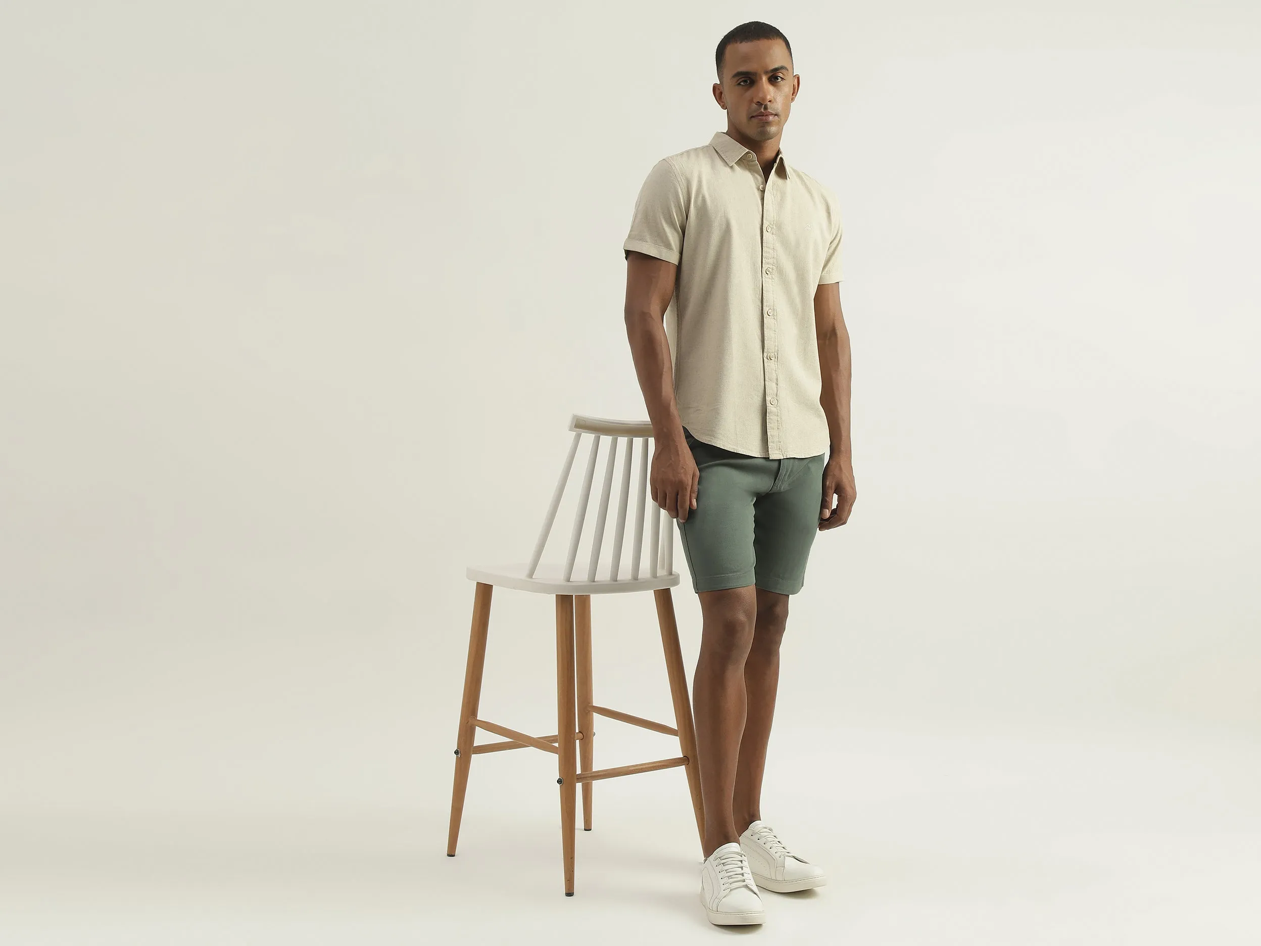 Cream Linen Shirt