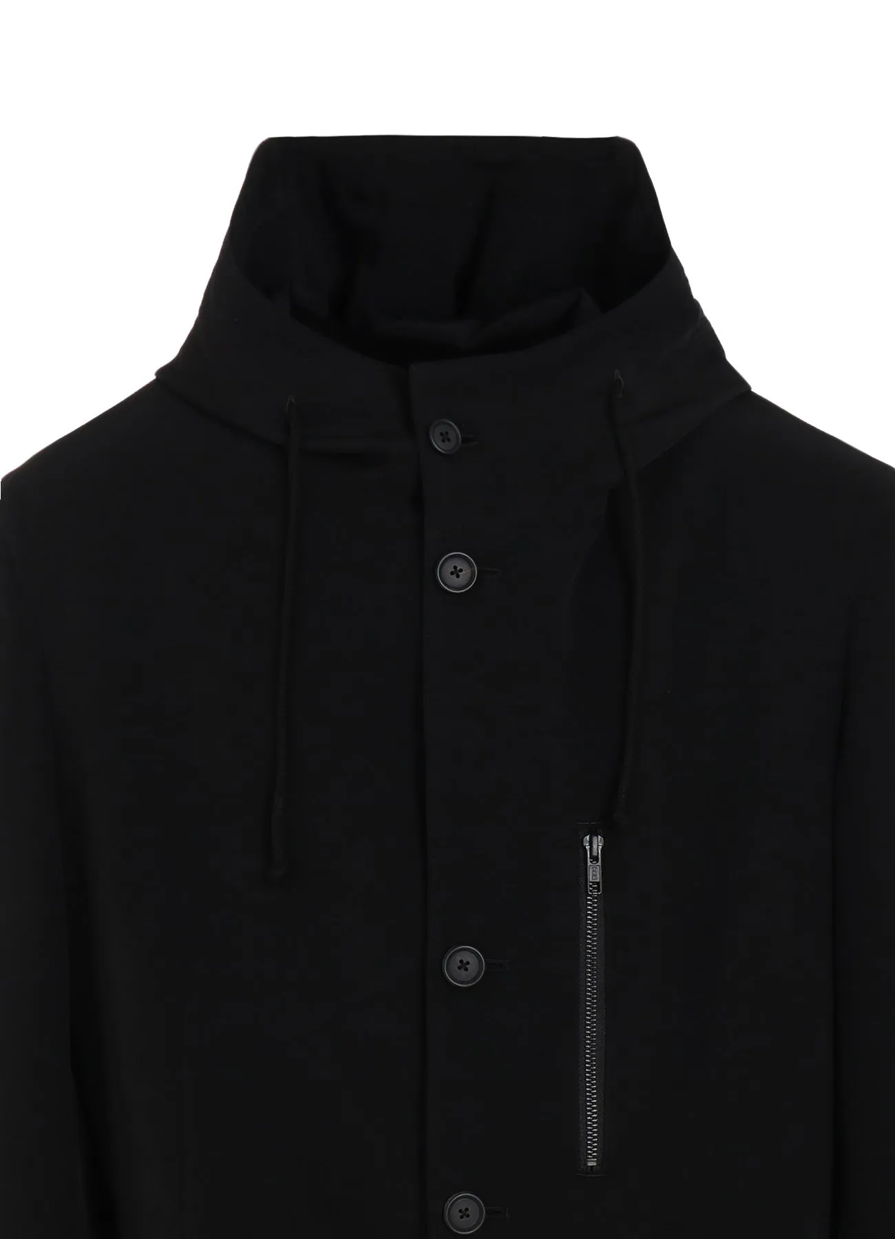 CREPE de CHINE HOODED JACKET