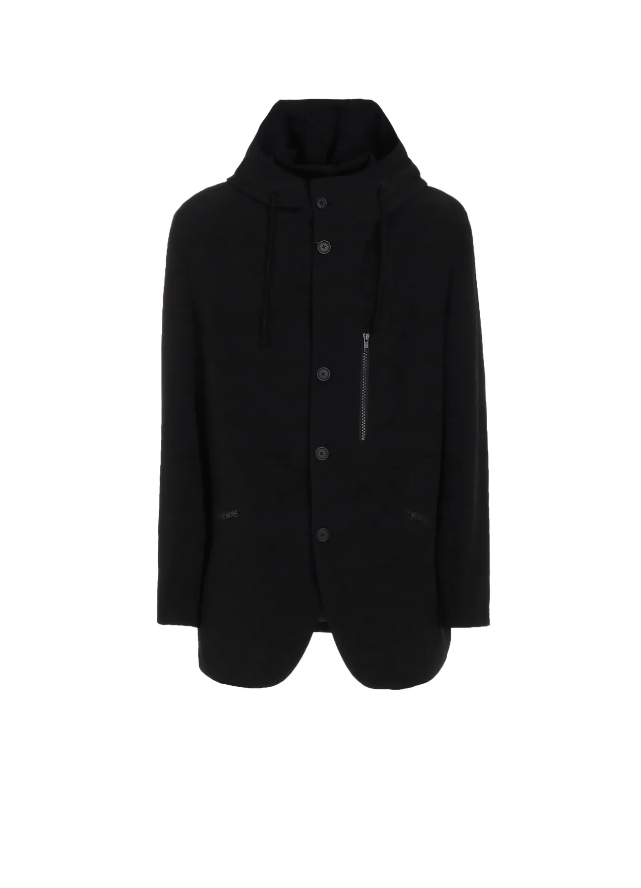 CREPE de CHINE HOODED JACKET