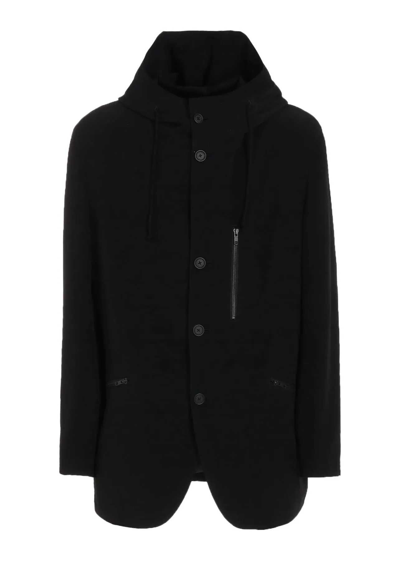 CREPE de CHINE HOODED JACKET