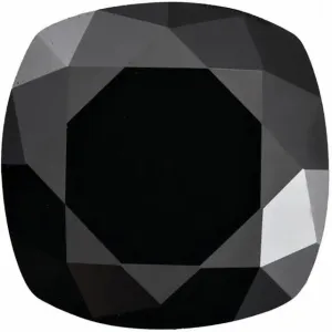 Cushion Diamond Faceted FAB Black Moissanite Loose Stone