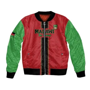 Custom Afro Malawi Football Bomber Jacket Go Champions - African Pattern LT15
