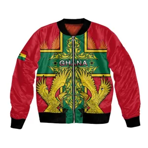 Custom Ghana Bomber Jacket with Cross of Saint George and Tawny Eagles LT01