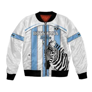 Custom Lefatshe la Botswana Football Bomber Jacket Come On Dipitse LT15
