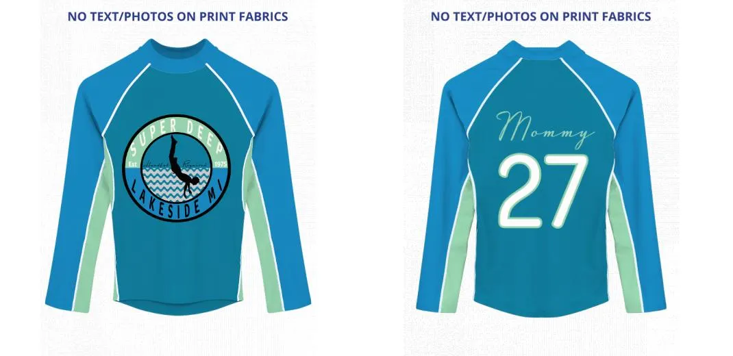 Custom Rash Guard (Kids, Women, Men) Long Sleeve