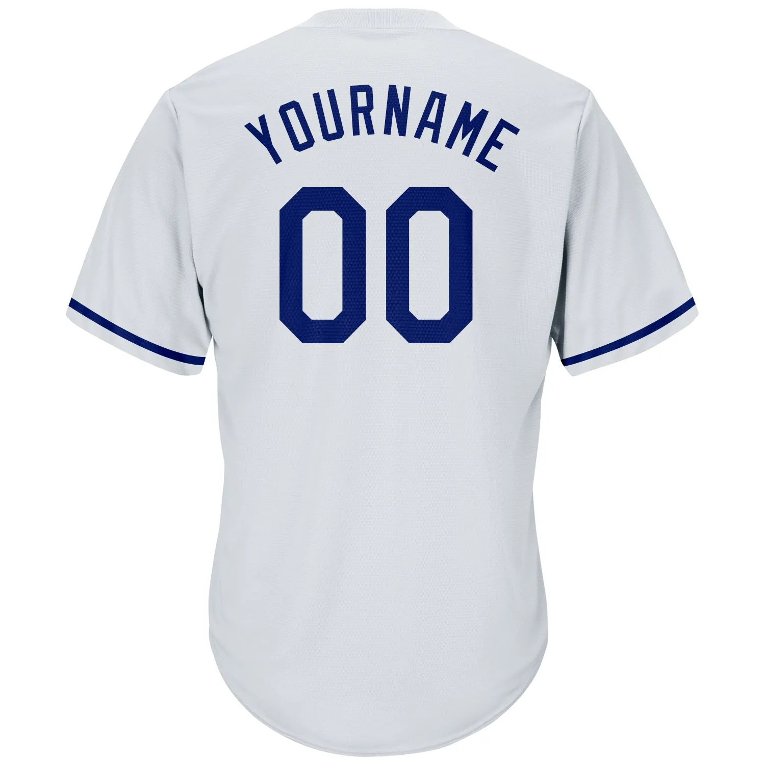Custom White Royal-Red Authentic Throwback Rib-Knit Baseball Jersey Shirt