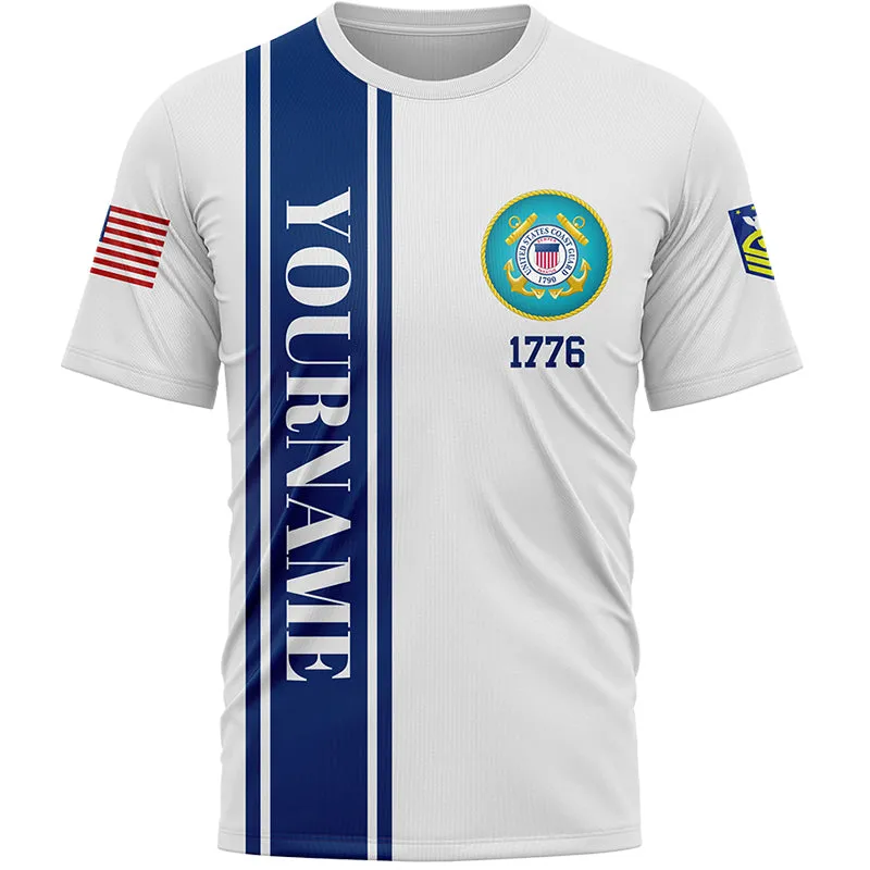 Custom White We Own Illegals Nothing We Our Veterans Everything 1776 Military Rank Name Veterans Day T-Shirt