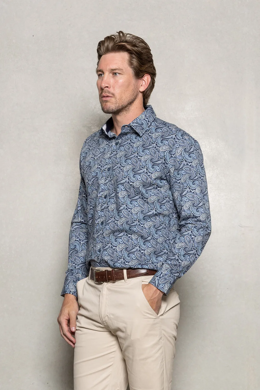 CUTLER & CO BLAKE PAISLEY L/S SHIRT CW21317