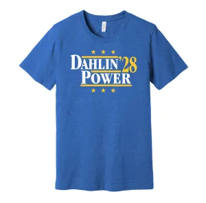 Dahlin & Power '28 - Buffalo Hockey Legends Political Campaign Parody T-Shirt - Hyper Than Hype Shirts