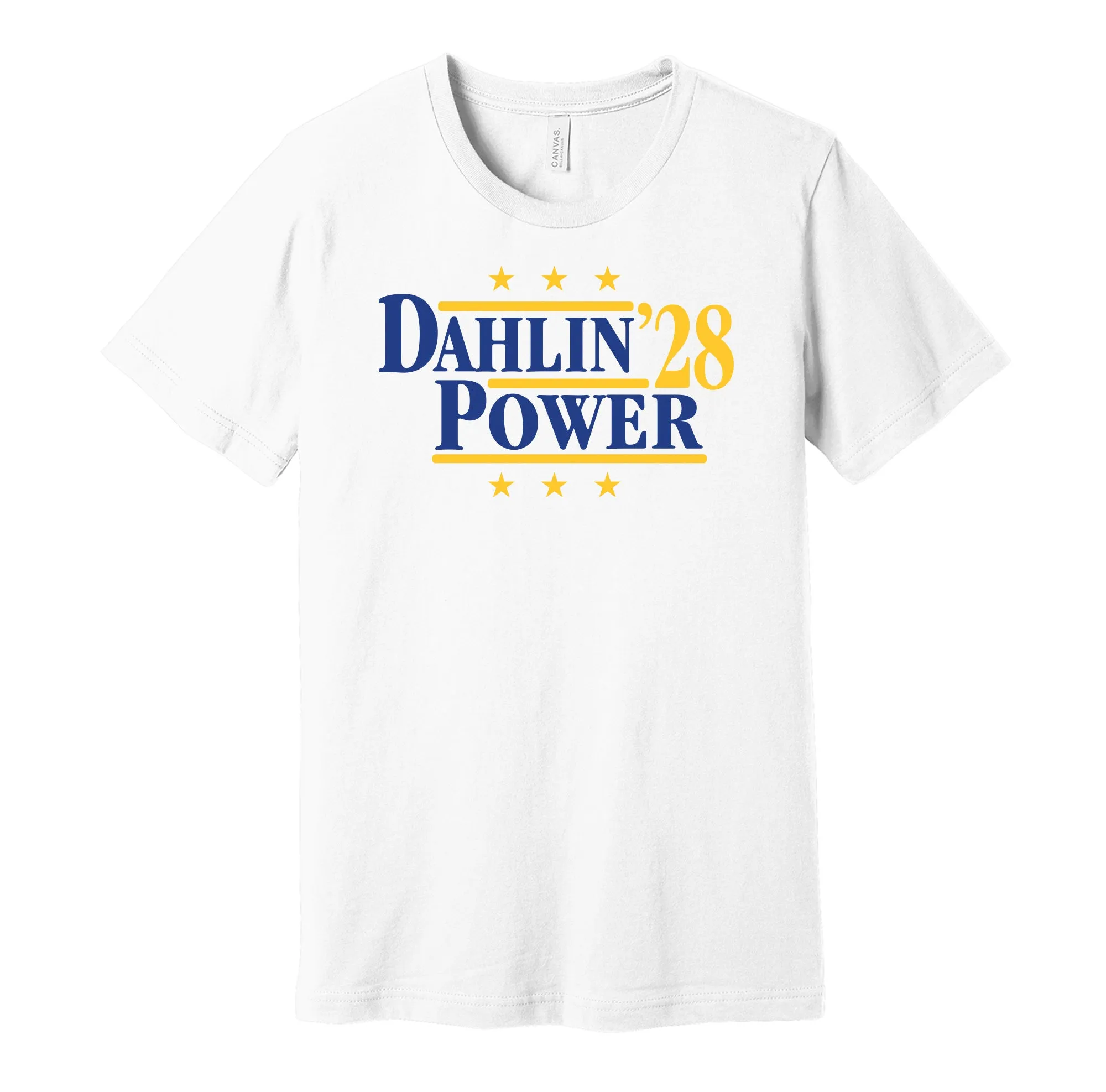 Dahlin & Power '28 - Buffalo Hockey Legends Political Campaign Parody T-Shirt - Hyper Than Hype Shirts