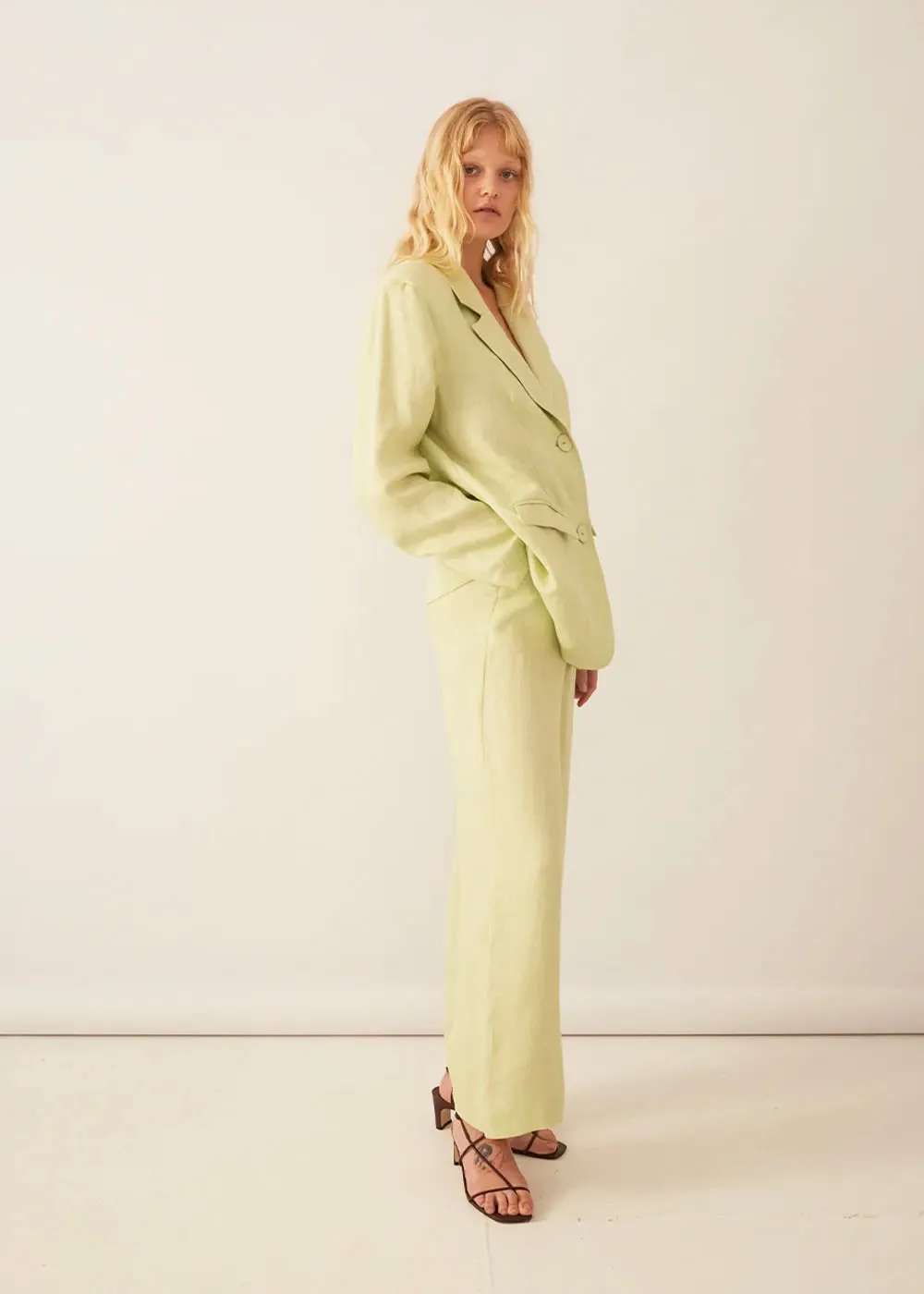 Darcey Blazer - Mint Twill