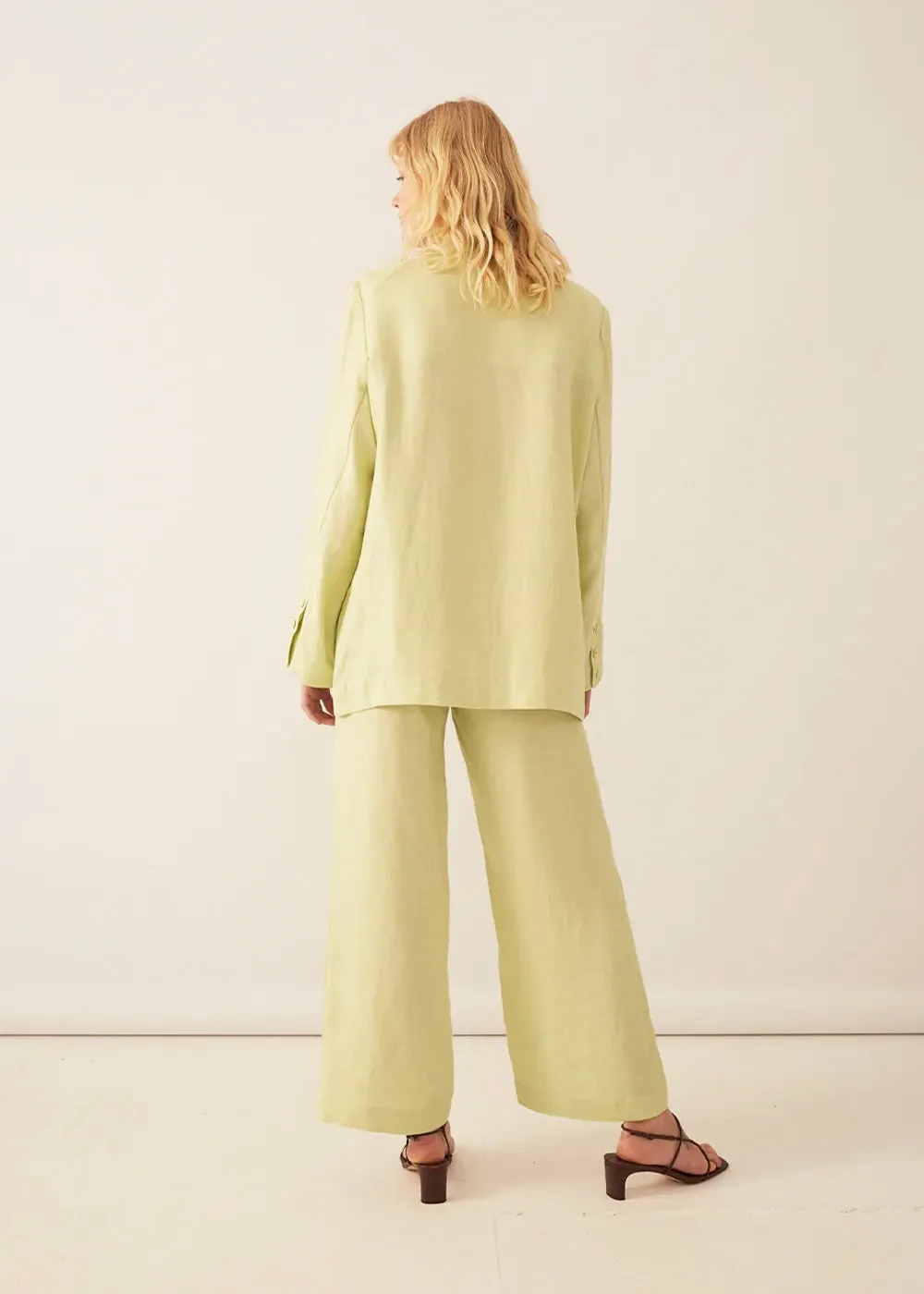 Darcey Blazer - Mint Twill