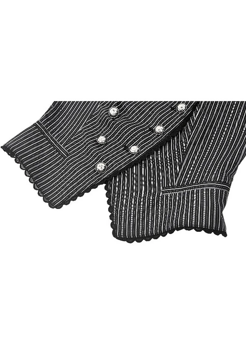 Dark In Love Academic Top Black White