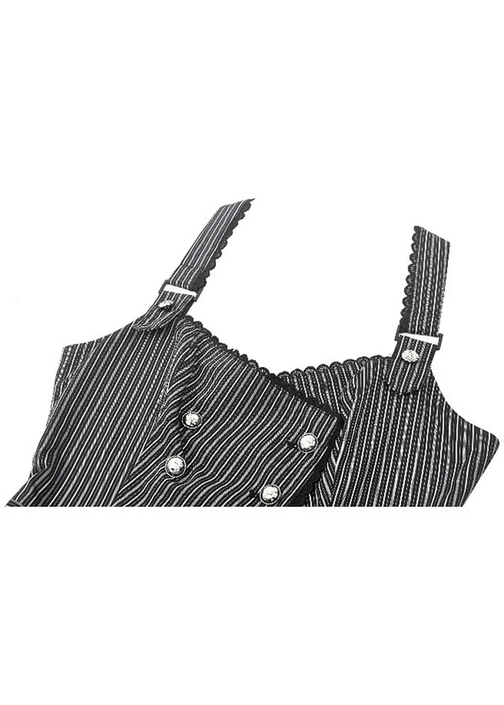 Dark In Love Academic Top Black White
