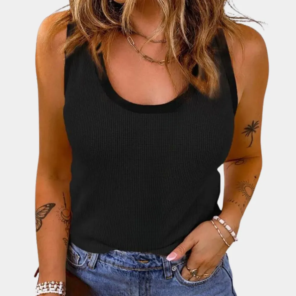 Darlene - Ribbed Tank Top for Ladies - Casual & Breathable