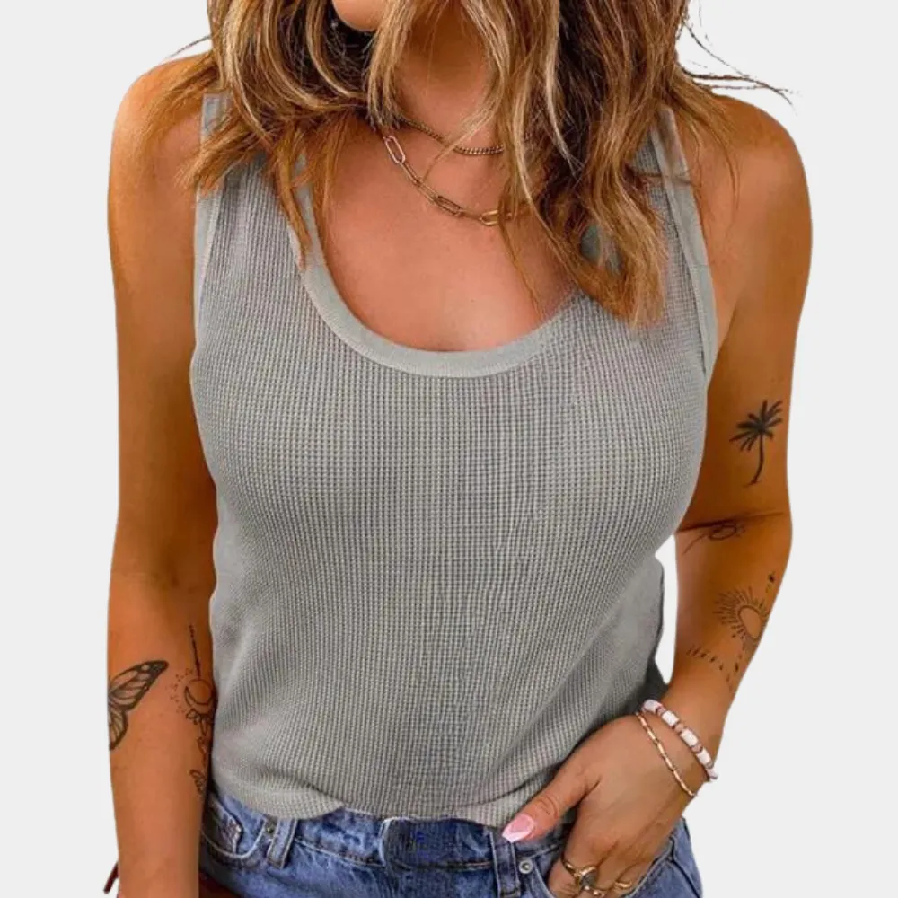 Darlene - Ribbed Tank Top for Ladies - Casual & Breathable