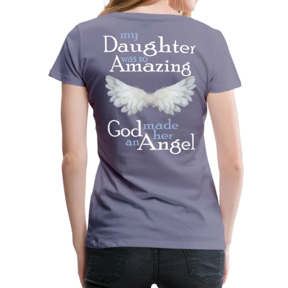 Daughter Amazing Angel Women’s Premium T-Shirt (CK1608W)