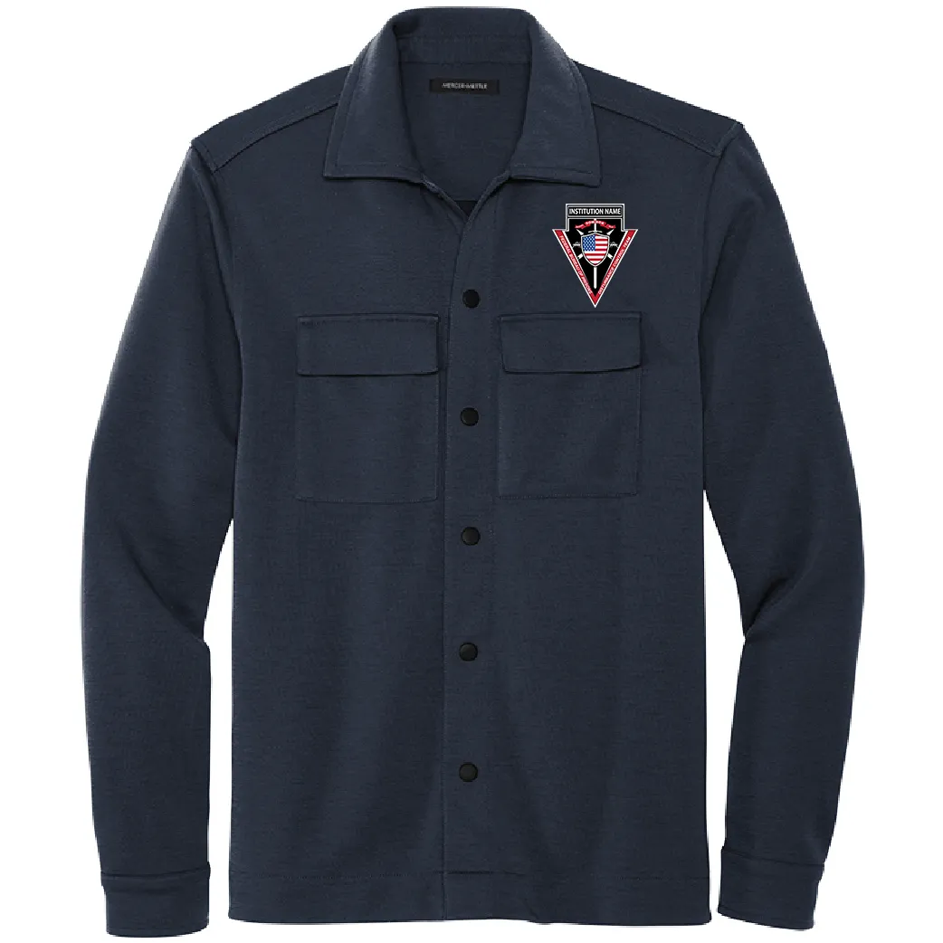 D.C.T. : Embroidered Double-Knit Snap Front Jacket