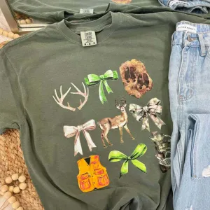 Deer Hunt Check Short Sleeve T-Shirt