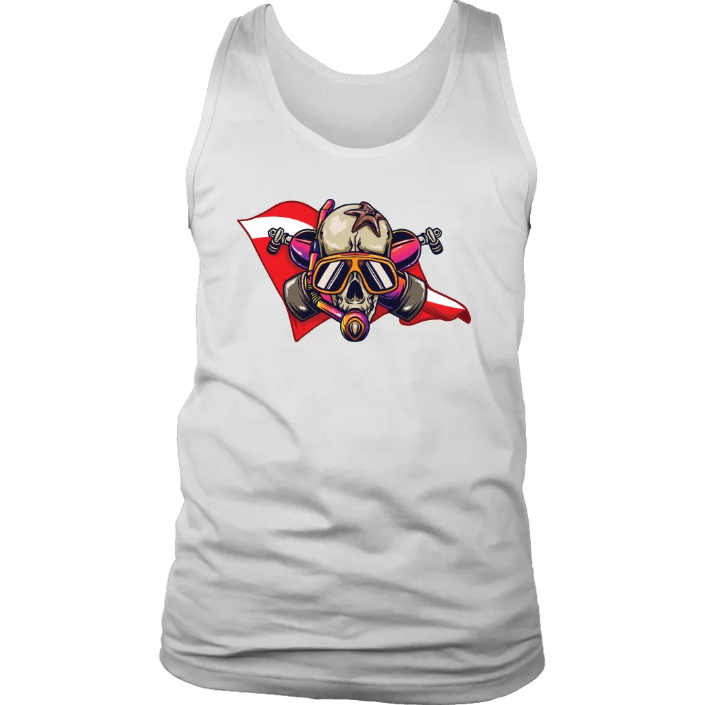 Diver Down T-shirt, Diver Skull Shirt, Funny Scuba Diver Shirt, Scuba Hoodie