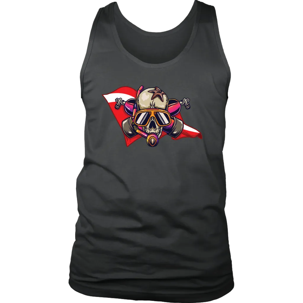Diver Down T-shirt, Diver Skull Shirt, Funny Scuba Diver Shirt, Scuba Hoodie