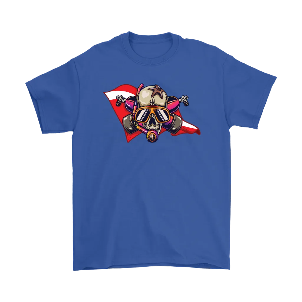 Diver Down T-shirt, Diver Skull Shirt, Funny Scuba Diver Shirt, Scuba Hoodie