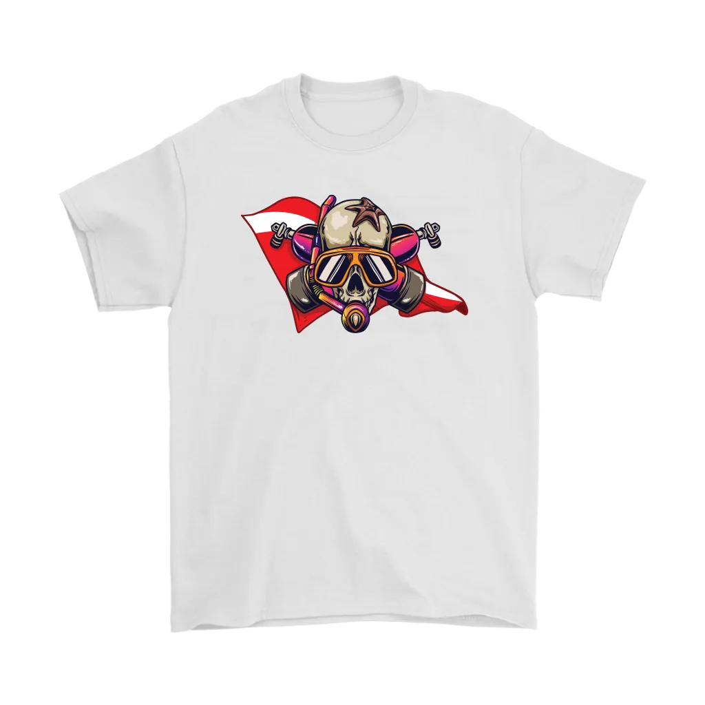 Diver Down T-shirt, Diver Skull Shirt, Funny Scuba Diver Shirt, Scuba Hoodie