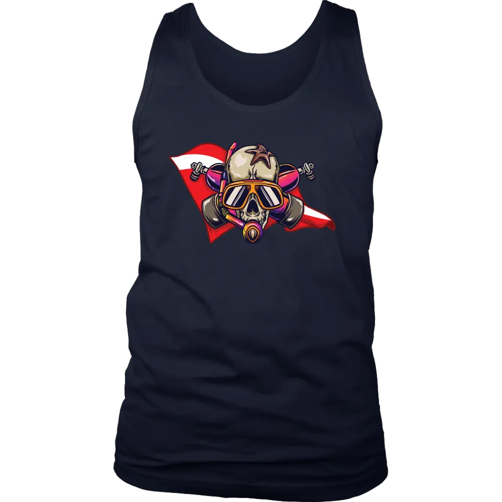 Diver Down T-shirt, Diver Skull Shirt, Funny Scuba Diver Shirt, Scuba Hoodie