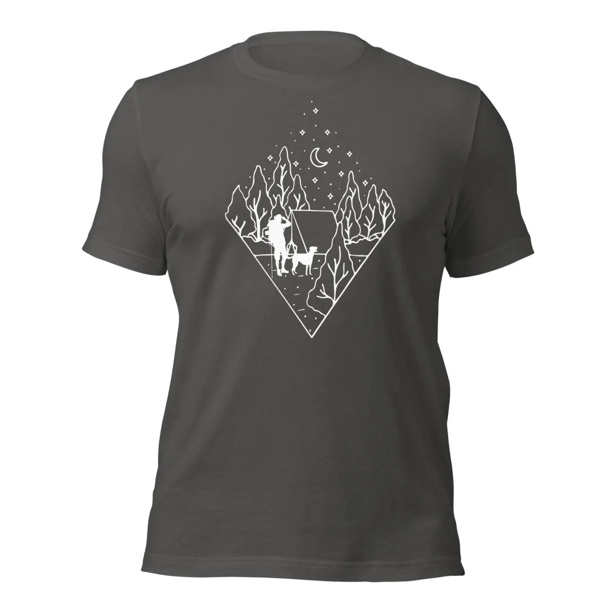Dog Dad Camping T-Shirt