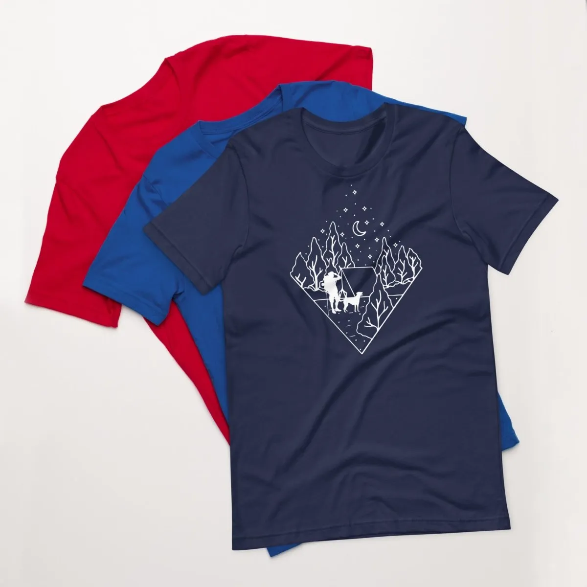 Dog Dad Camping T-Shirt