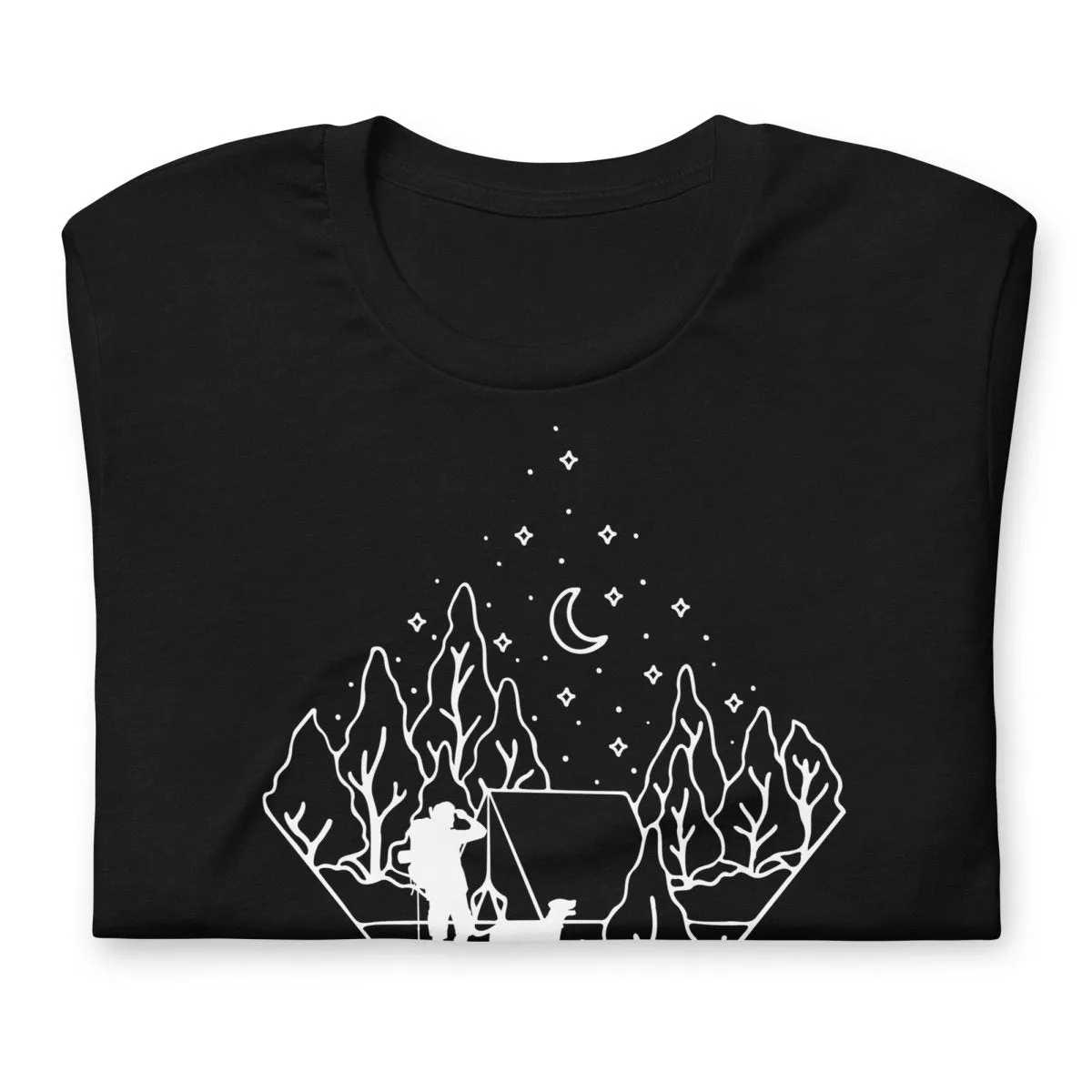 Dog Dad Camping T-Shirt