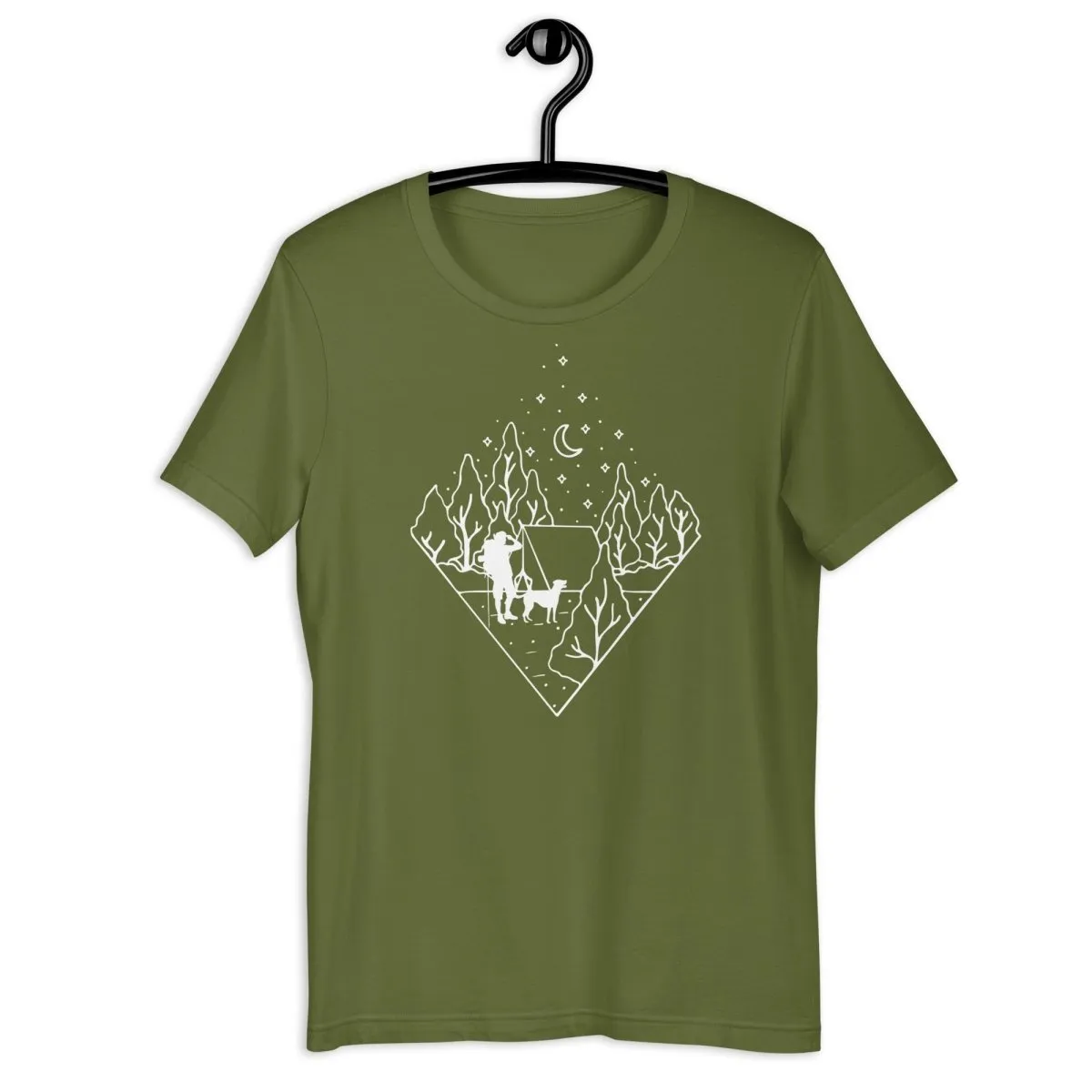 Dog Dad Camping T-Shirt