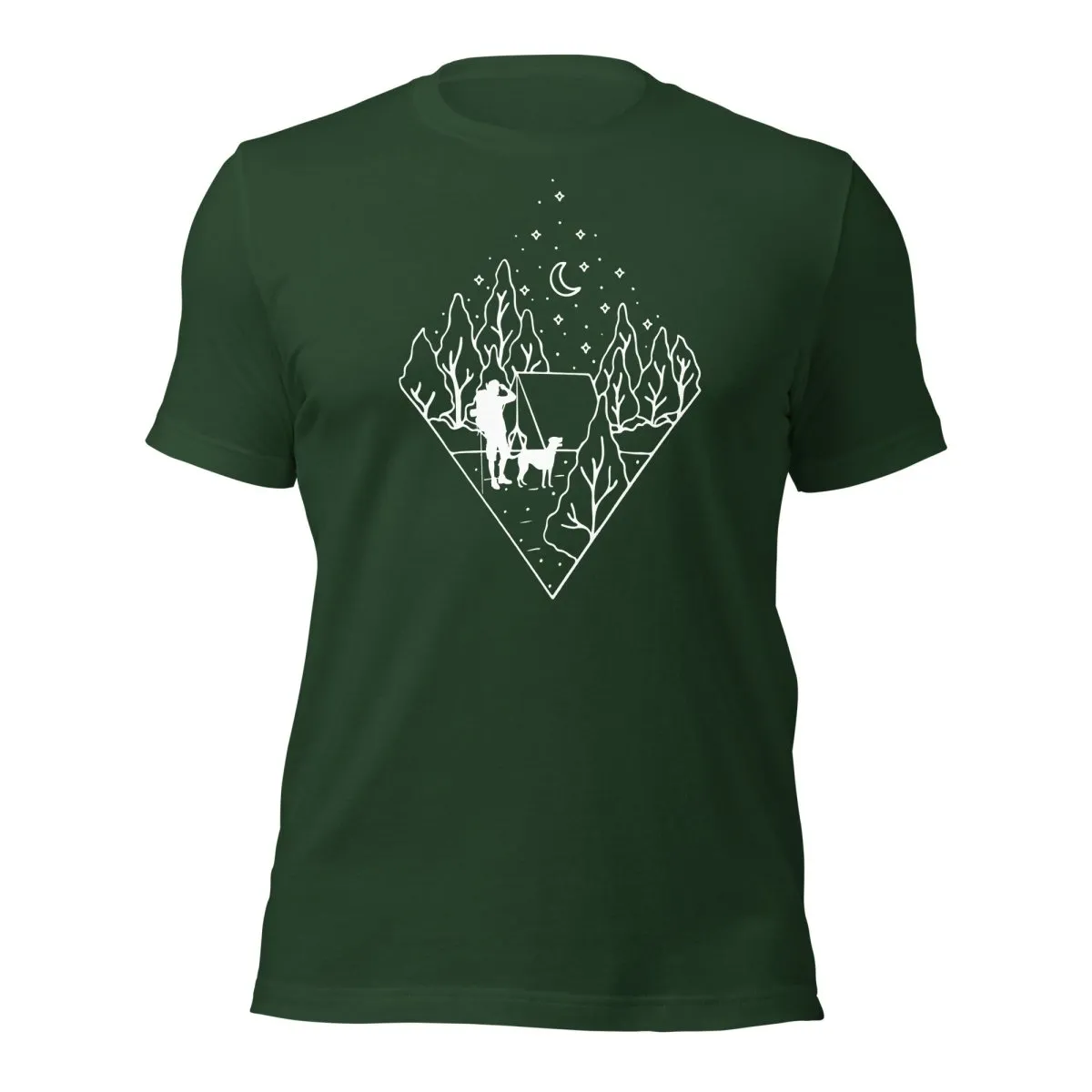 Dog Dad Camping T-Shirt