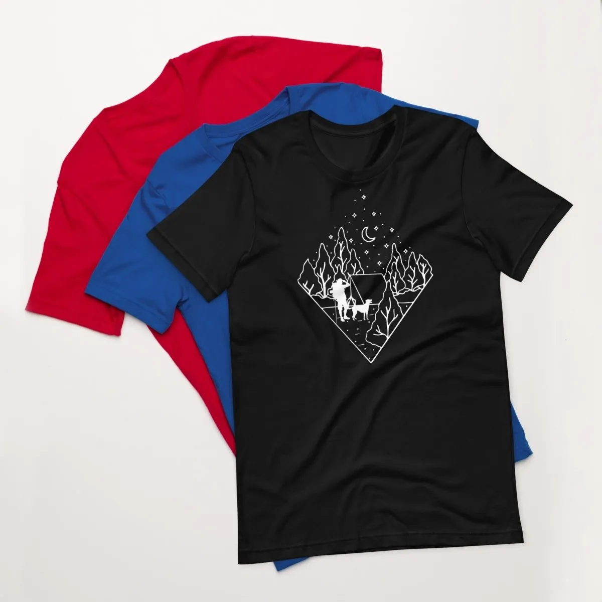 Dog Dad Camping T-Shirt