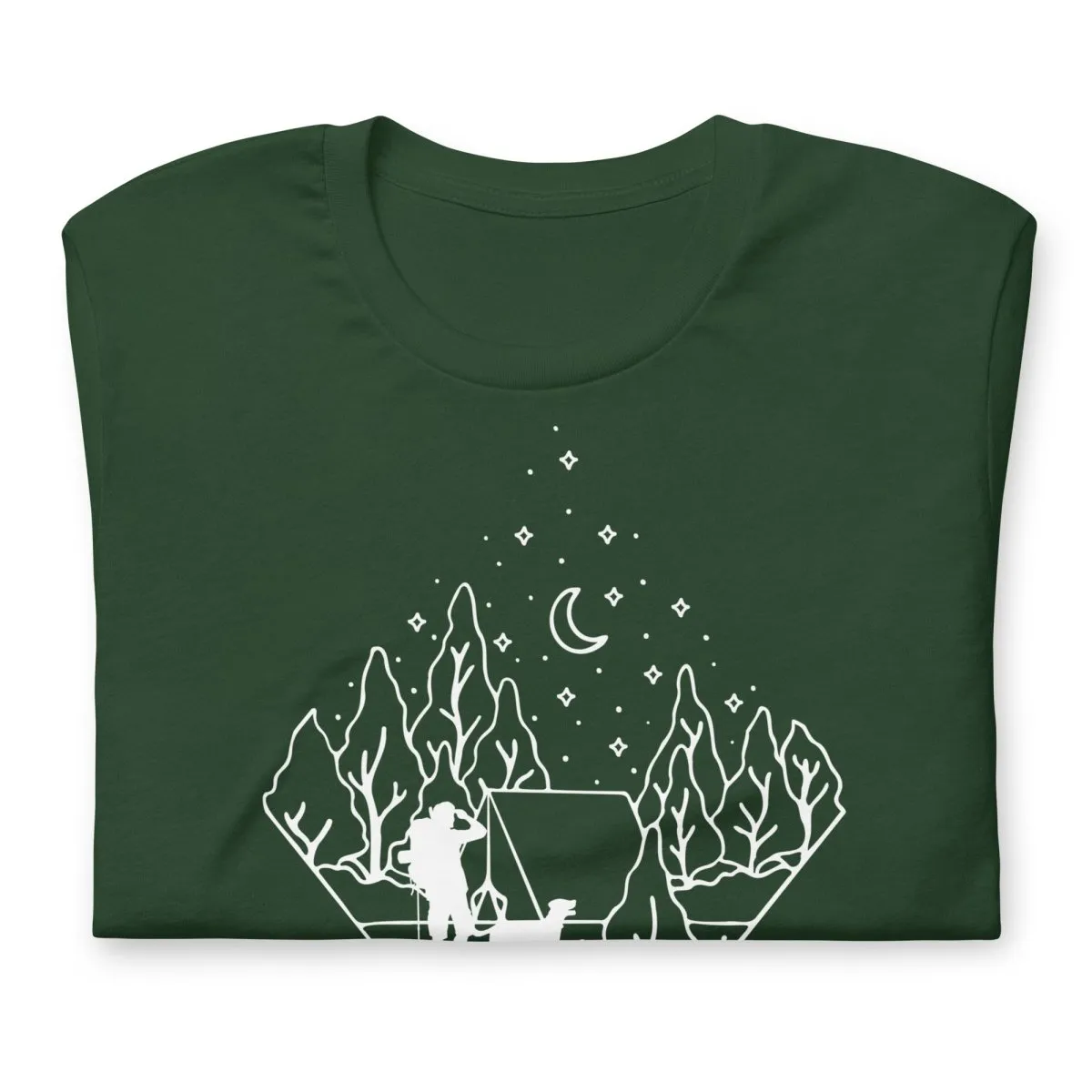 Dog Dad Camping T-Shirt