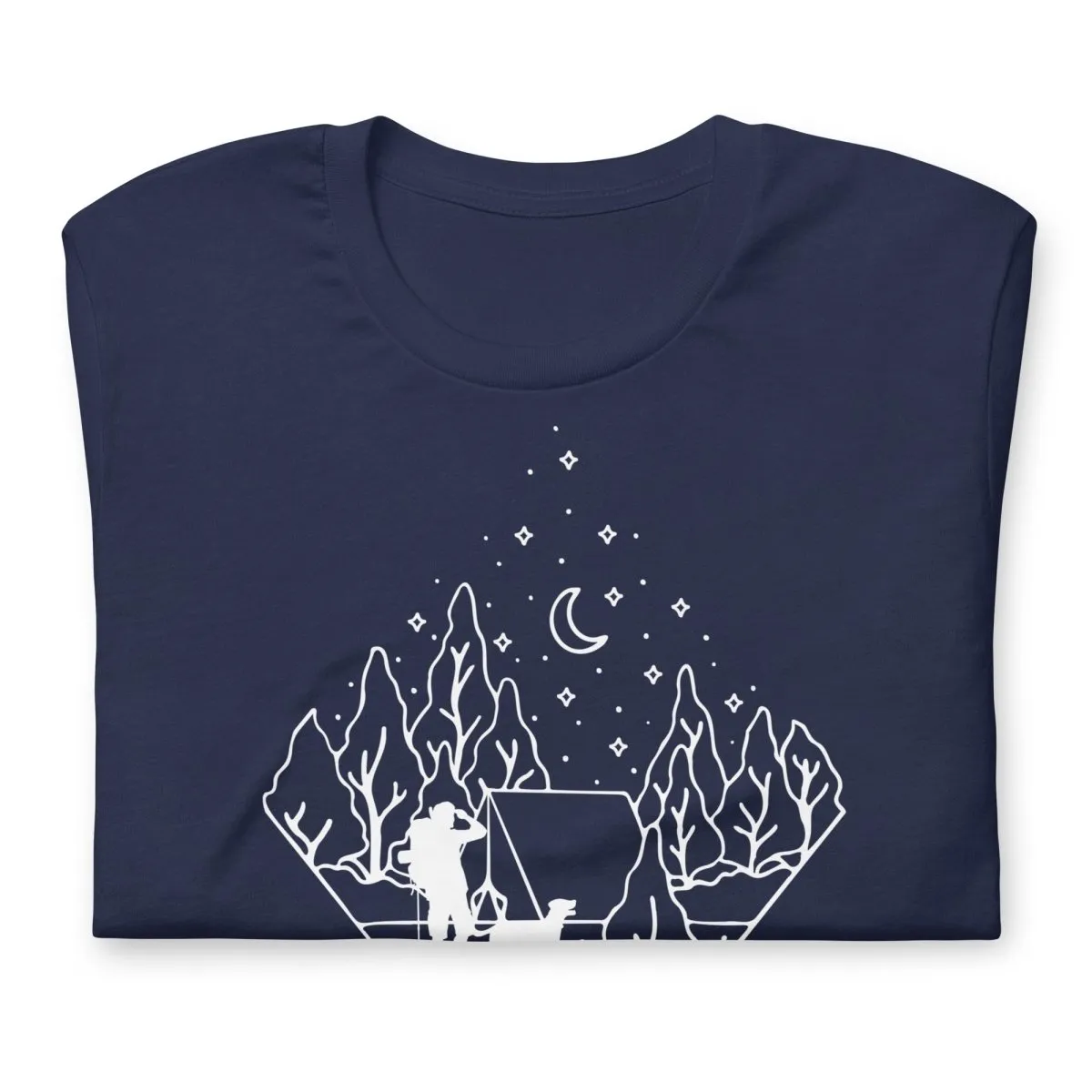 Dog Dad Camping T-Shirt