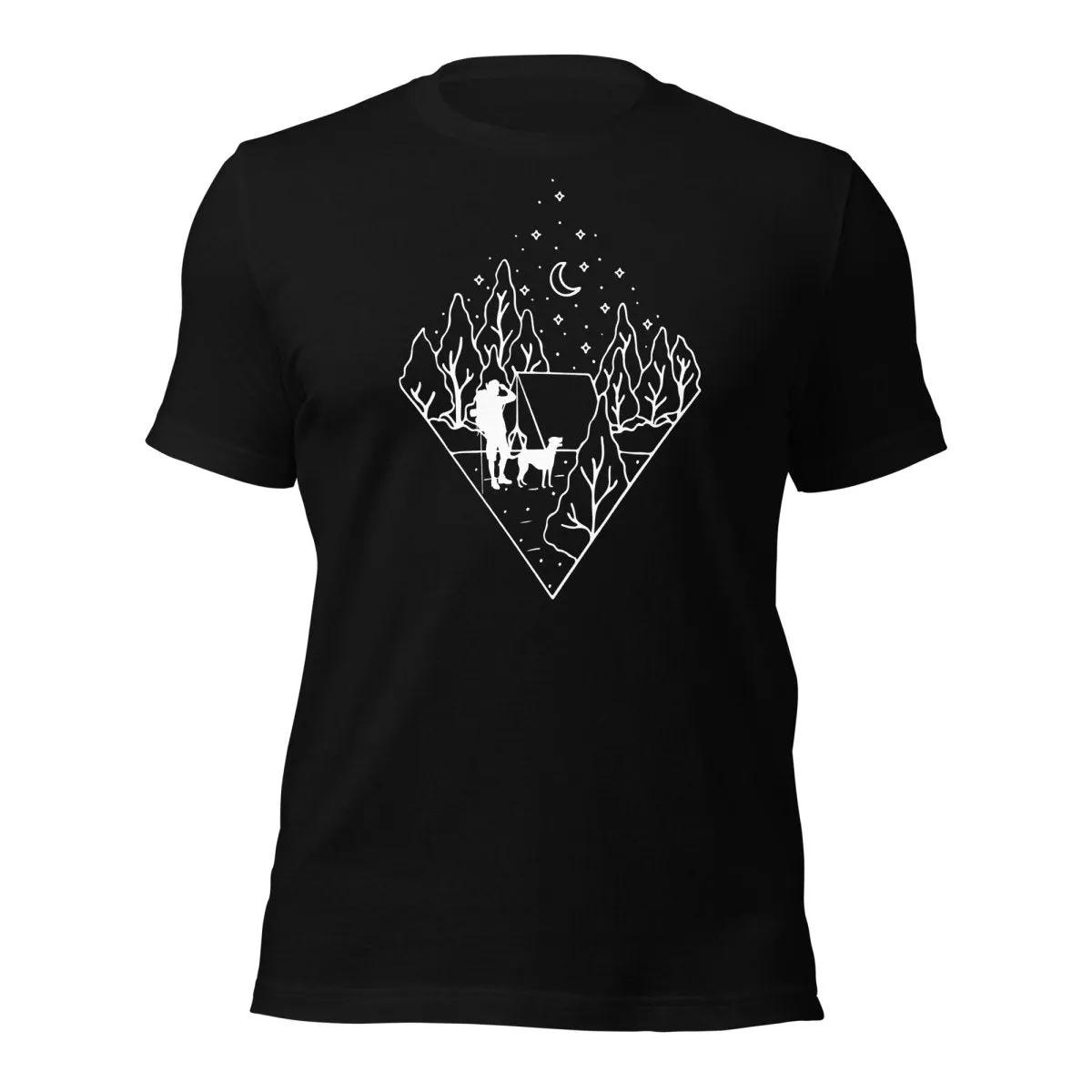 Dog Dad Camping T-Shirt